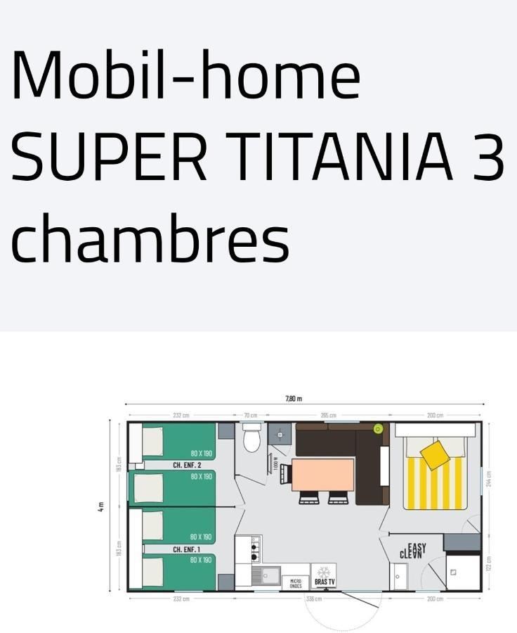 Mobil Home Happiness33 Dans Camping 5 Etoiles Acces Direct Plage Vendays Montalivet Eksteriør bilde